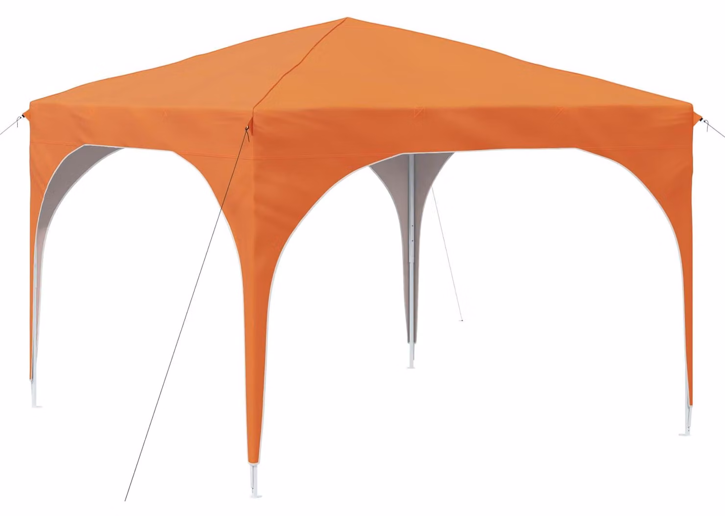 Tenda per feste a pop-up 290 x 290 x 245 cm Arancione