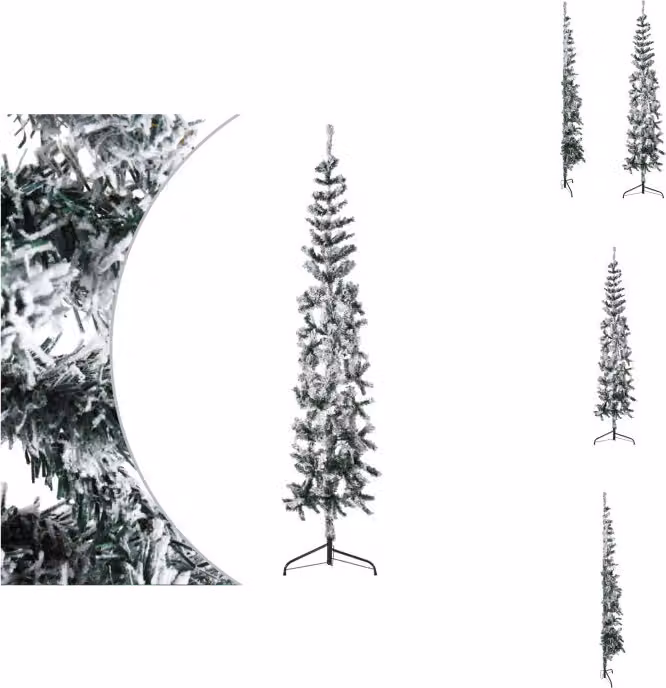 vidaXL Mezzo albero di Natale artificiale con neve sottile 180 cm - Alberi di Natale