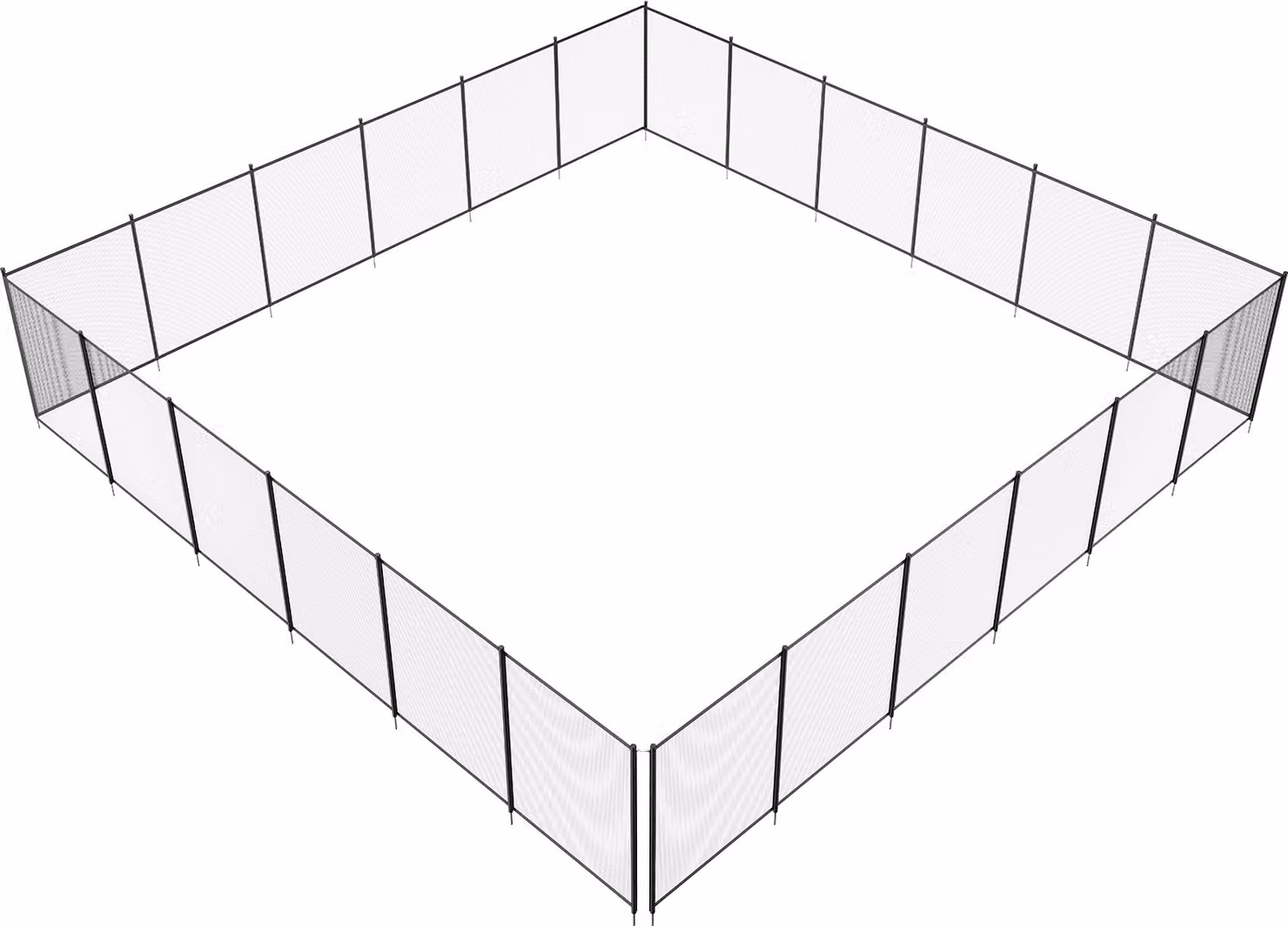 Recinzione per piscina SucceBuy, recinzione di sicurezza rimovibile da 4 x 72 piedi per piscine interrate, facile installazione fai da te, rete in PVC Teslin da 340 g che protegge bambini e animali domestici