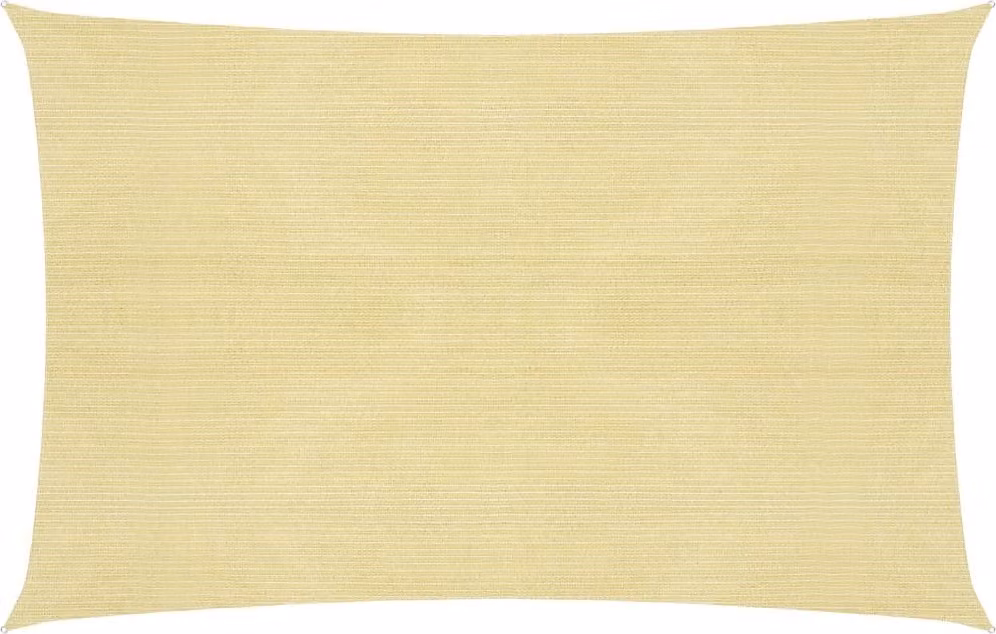 The Living Store Tenda da sole 160 g/m² Beige 3x4,5 m HDPE
