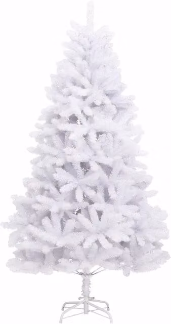 Albero di Natale artificiale bianco con base DESIGN IN, Altezza: 240 cm, Larghezza: 120 cm, Profondità: 120 cm