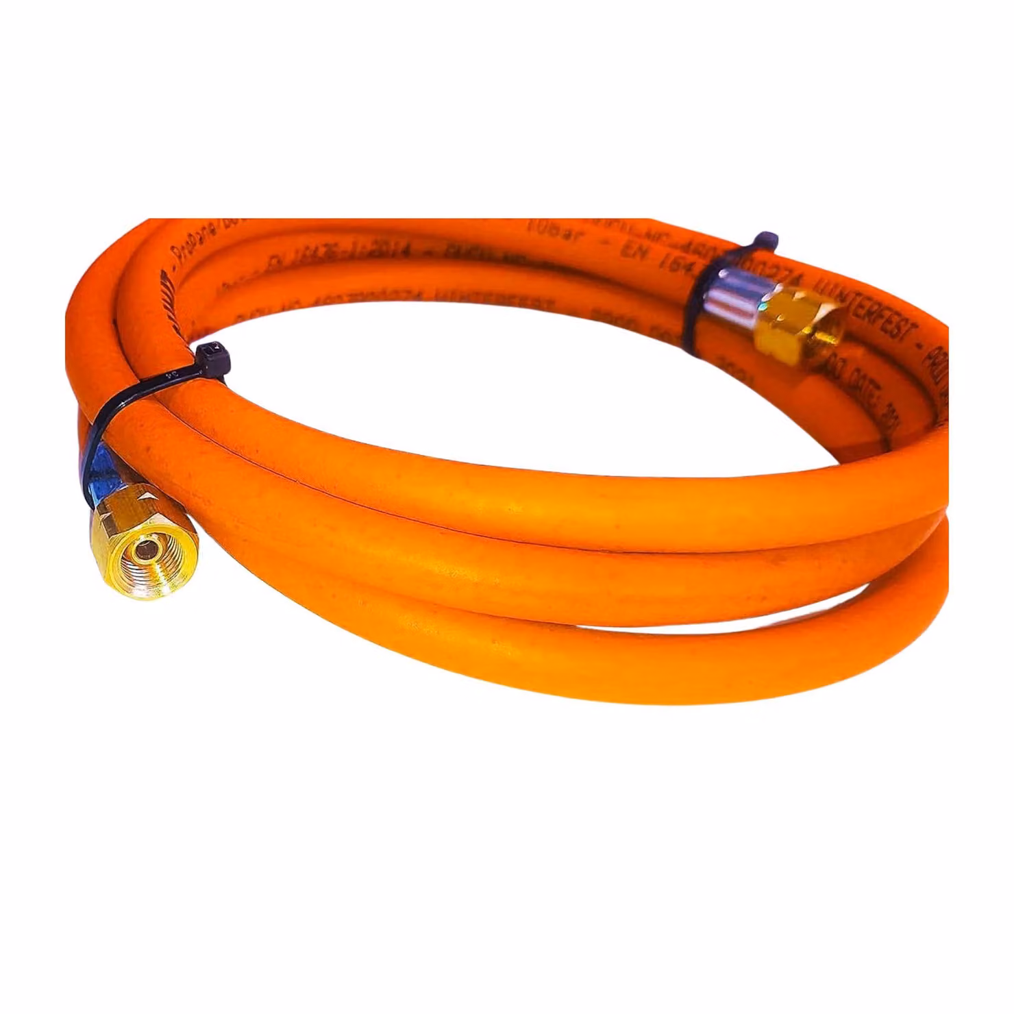 Tubo flessibile per gas propano butano Zatechs 0,5 m 30 bar Ø6,3 mm 3/8" - 3/8" pollici Attacco LKS con raccordo rapido fino a -30 °C Tubo flessibile per gas per barbecue a gas
