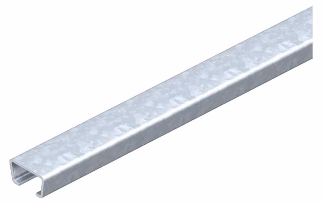 nastro profilato da 2 metri, non perforato - Profilo a C 2000x35x18 mm AMS3518UP2000FT