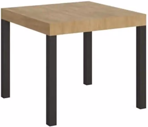 Tavolo allungabile 90/246x90 cm Everyday colore quercia natura gambe antracite