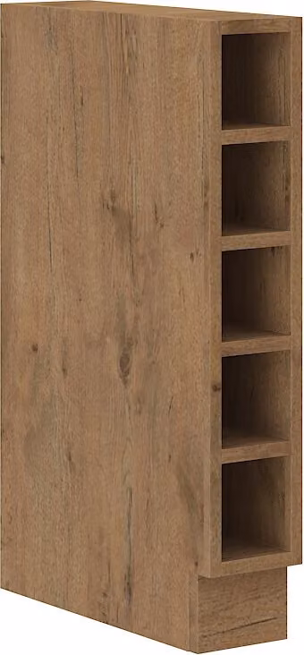 Armadietto inferiore aperto VANYA - larghezza 15 cm, rovere lancelot