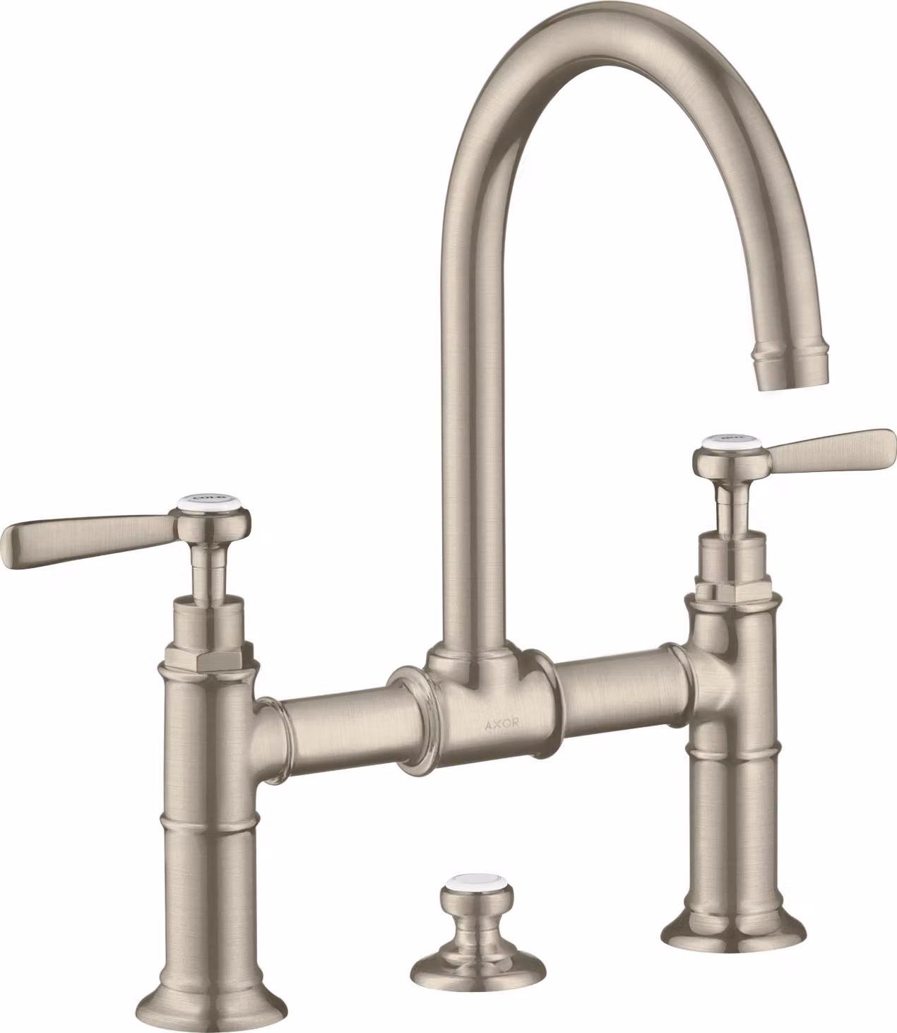hansgrohe AXOR Montreux Mitigeur lavabo 2 poignées Montreux 220, vidage escamotable, béqu'illes, projection 175mm, 16511820, 16511820