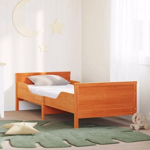 Struttura letto con materasso estensibile-Giroletto Marrone 80 x 200 cm 207298