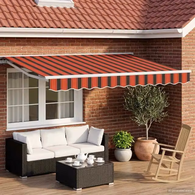 Cornice per Tenda Manuale con LED 3 x 2,5 m 3420576