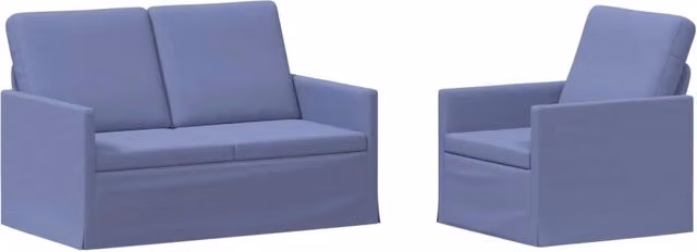 Set di 2 divani moderni vidaXL in tessuto blu per il tuo soggiorno
