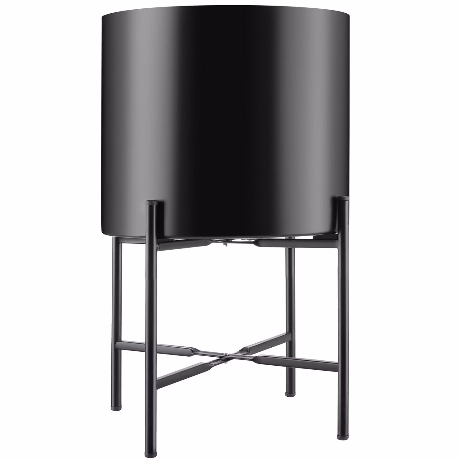 Set da 2 portapiante Mine tectake in acciaio verniciato nero – 1