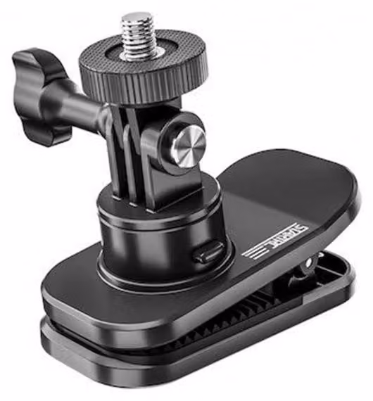 Morsetto magnetico rotante per zaino, compatibile con action camera