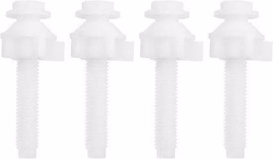 Set di viti per copriwater, 4 pezzi, 60 x 18,7 mm, utilizzo universale.