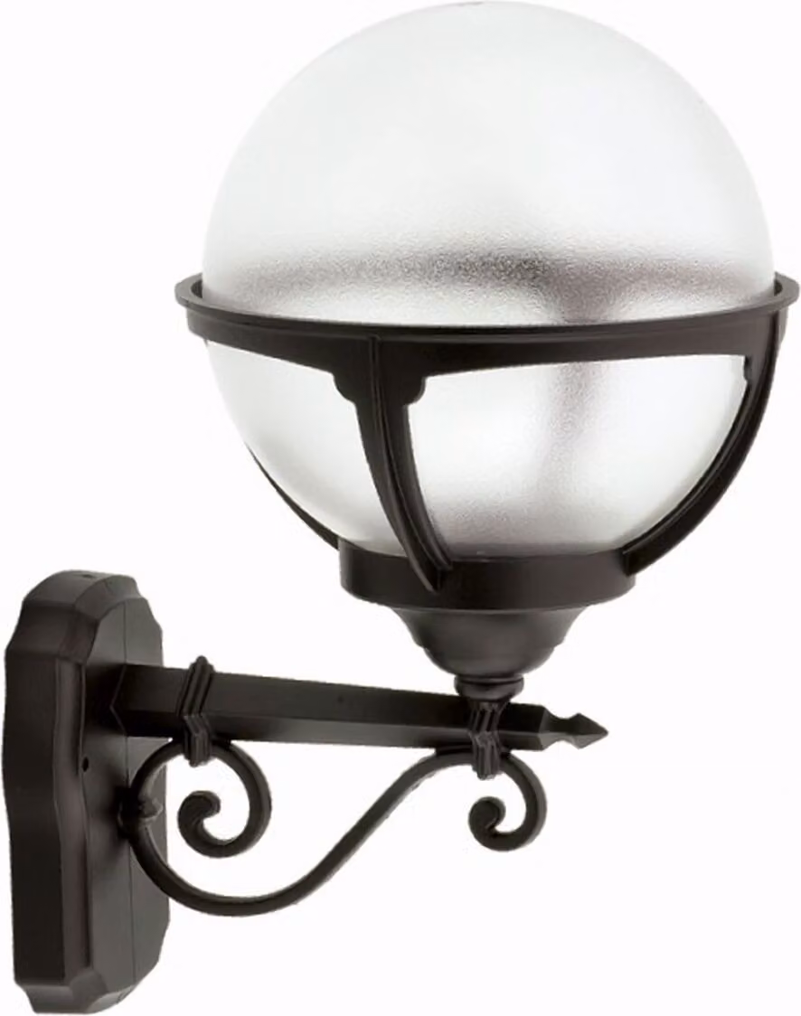 Lampada da parete per esterni IP44 nero E27 alluminio luce esterna vintage parete cortile giardino
