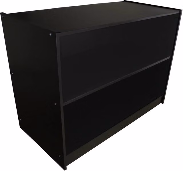 Bancone A1200 Nero da Negozio e Reception Elegante Solido Robusto con Ripiano