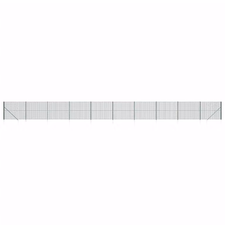 Recinzione Metallica con Picchetti Ancoraggio Verde 2,2x25 m