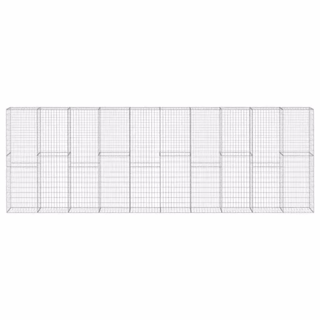 Gabbione Videx con Copertura in Acciaio Zincato Grigio L: 600 cm, P: 30 cm, H: 200 cm – 2