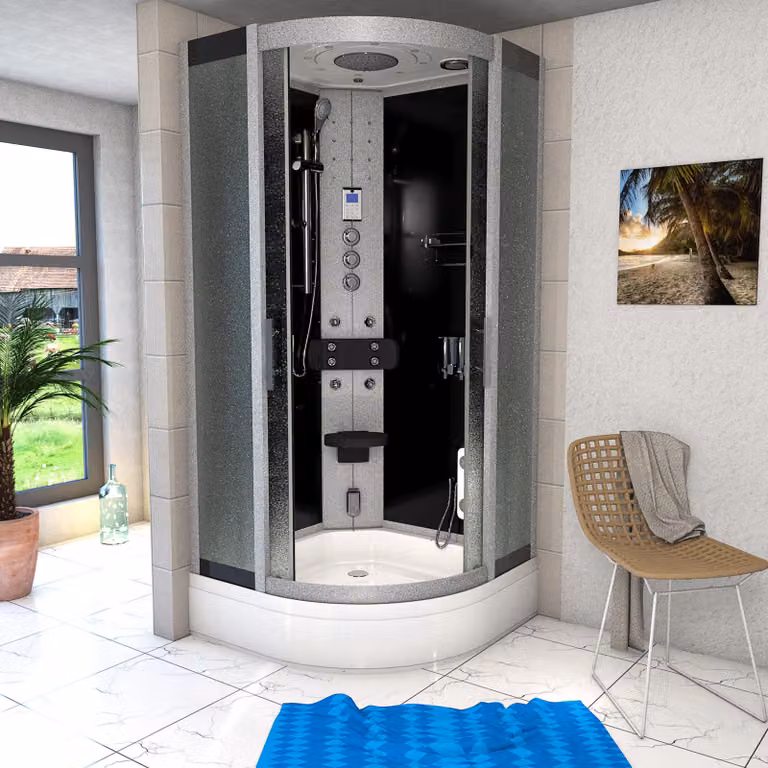 Cabina doccia doccia d46-63m1 cabina doccia completa 100x100 cm