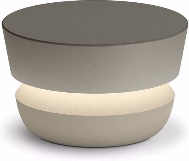Vibia Dots 4700/02 Lampada da terra LED per esterno in pietra verde o grigia con luce up/down e luce bianca calda