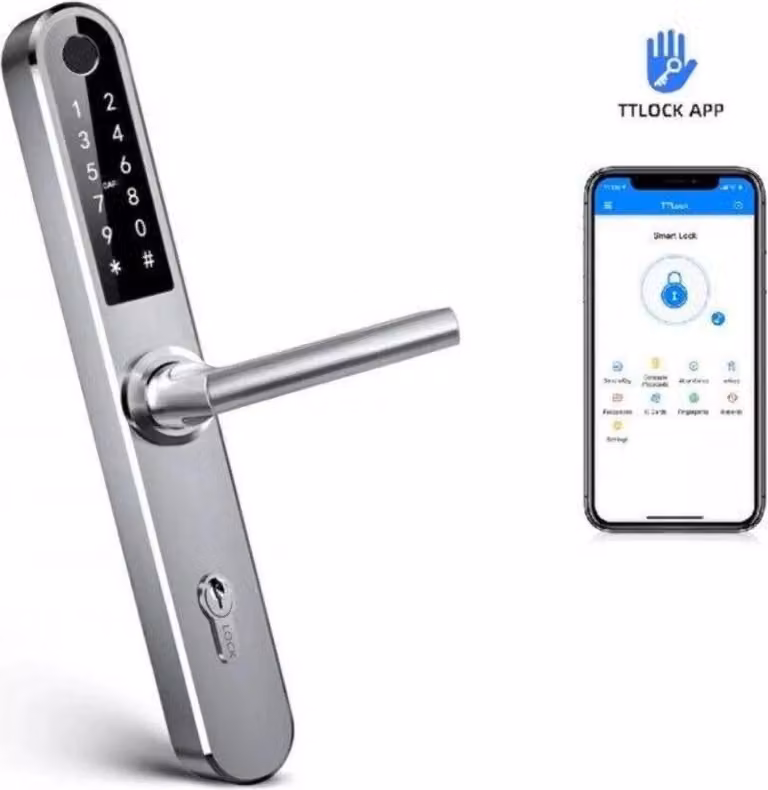 BOT Maniglia intelligente TTLock H1 argento 92 mm