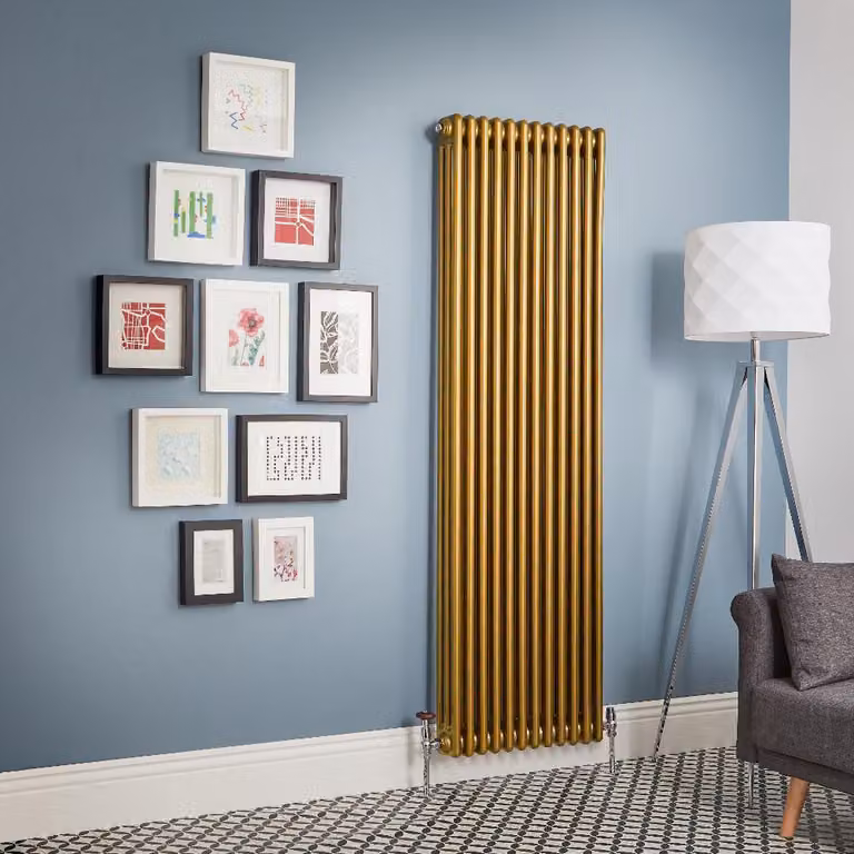 Radiatore Tradizionale a 3 Colonne - Oro Metallizzato - 1800mm x 380mm - Regent