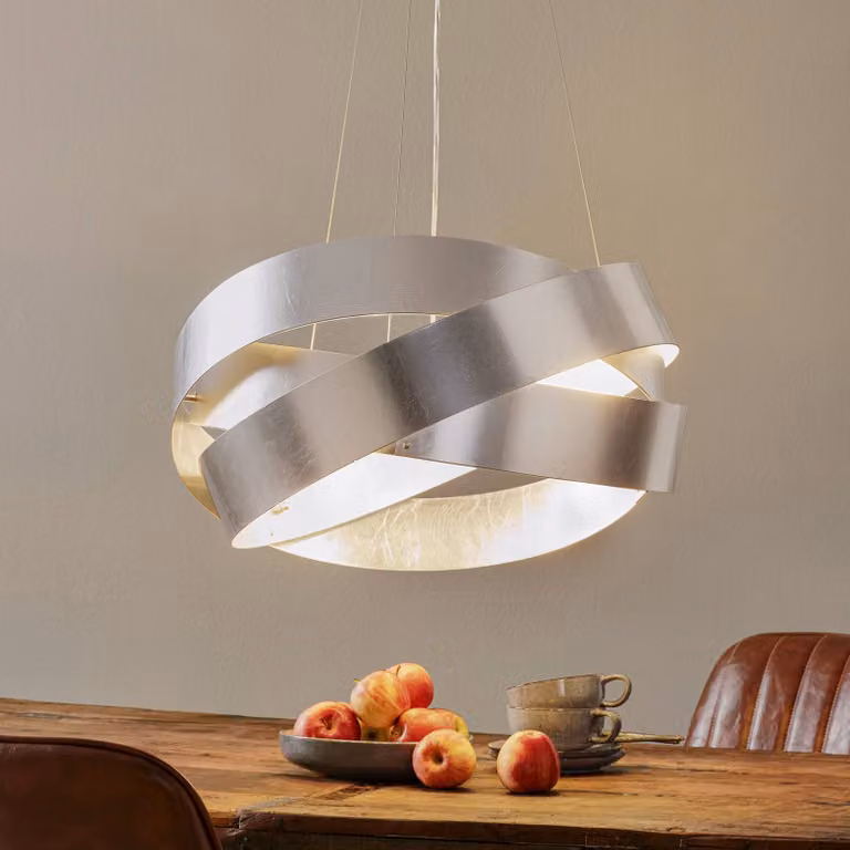 Marchetti Lampada a sospensione PURA, dimmerabile, Alluminio / Grigio / Zincato, Soggiorno / Sala da pranzo, Metallo, Design, Lampada a sospensione