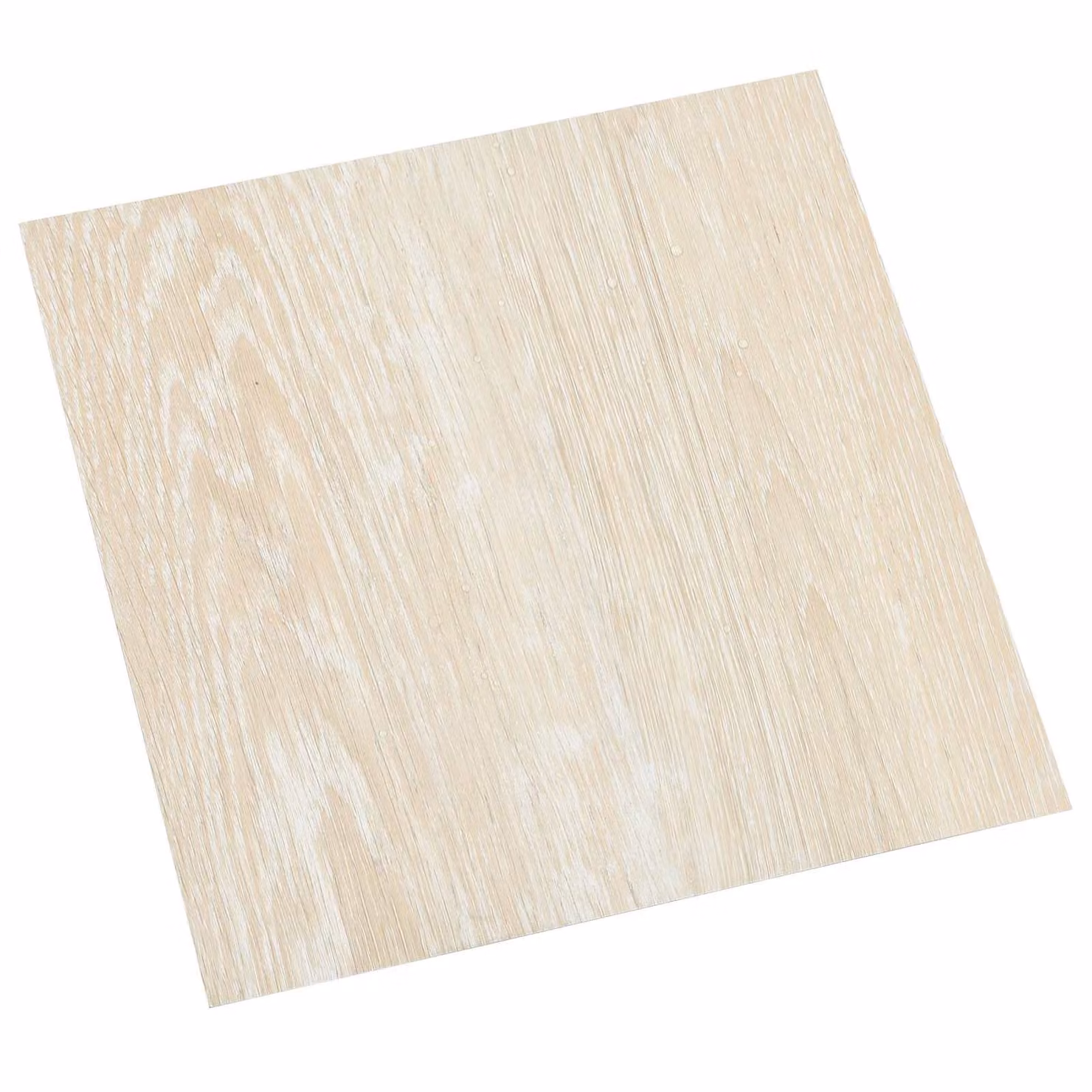 Plance per pavimentazione autoadesive vidaXL effetto legno bianco e beige in plastica L: 30,5 cm, P: 30,5 cm, H: 1,86 cm