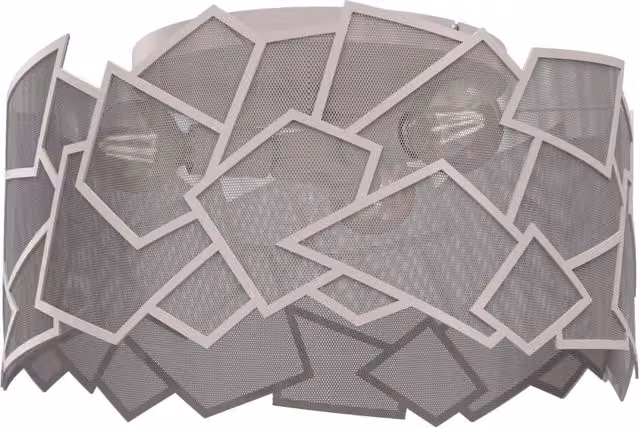Plafoniera geometrica Camo 3xE27 kaschmir grigio Luminex