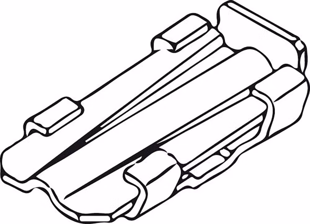 Connettore a cuneo 619001 zincato a caldo