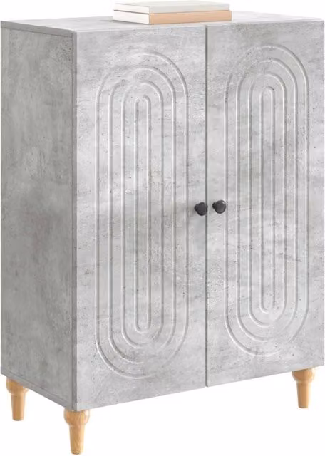 Credenza moderna Design In in legno ingegnerizzato grigio cemento L: 66 cm, P: 34,5 cm, H: 90 cm