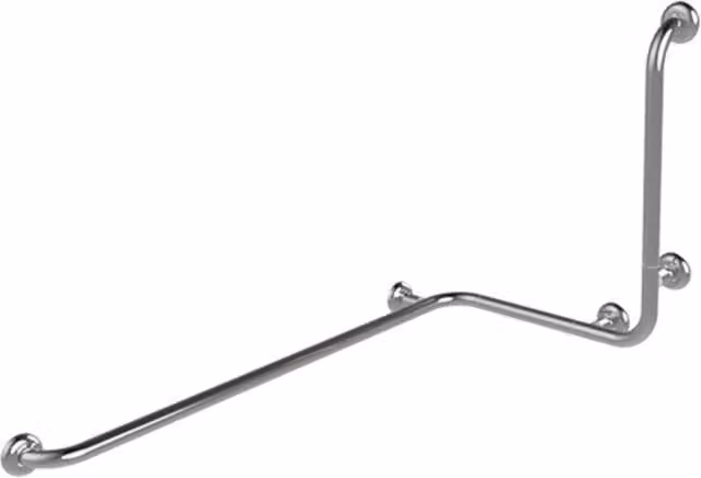 Maniglia angolare con verticale laterale universale 110x60x60h inox lucido