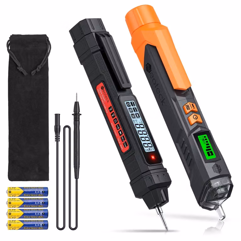 Rilevatore di tensione senza contatto, multimetro digitale a penna, 12-1000V/48-1000V con display LCD