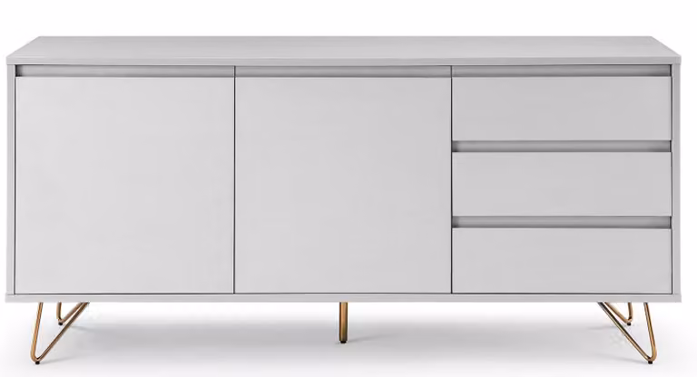 Credenza con 2 ante e 3 cassetti
