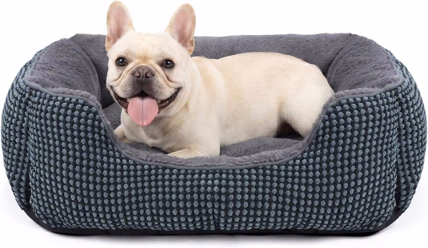 Cuccia per cani di 51x48x15 cm, lavabile, in peluche, antiscivolo, adatta a cani di piccola taglia e gatti, per uso domestico