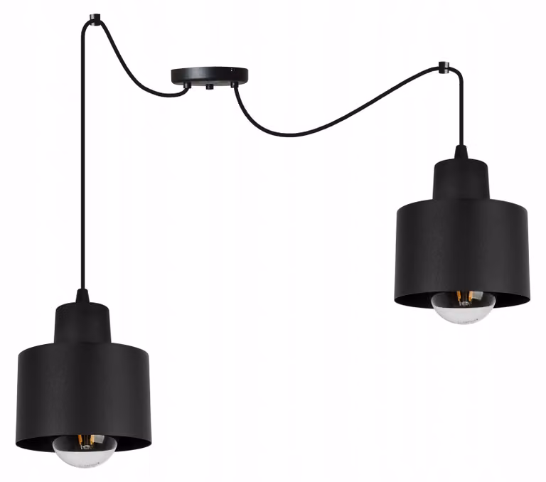 Moderna Lampada A Sospensione Lampada A Led Nera