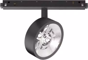 Sistema Lineare Ego Track Flat Single Ideal-lux, Binario Nero, LED 9W 3000K Dimmerabile 1-10V