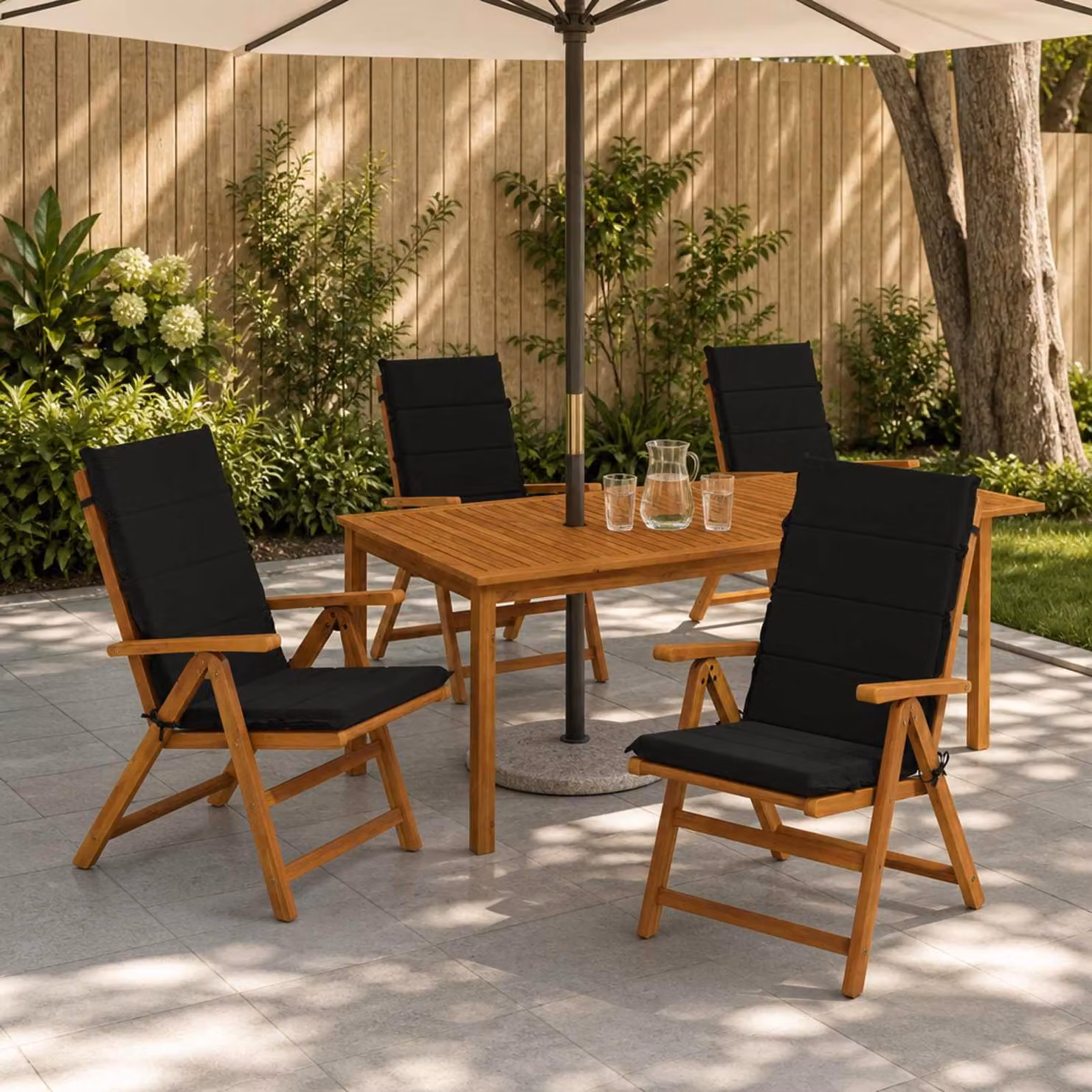vidaXL Cuscino per sedia a schienale alto GEMERT 6 pz 100% Poliestere