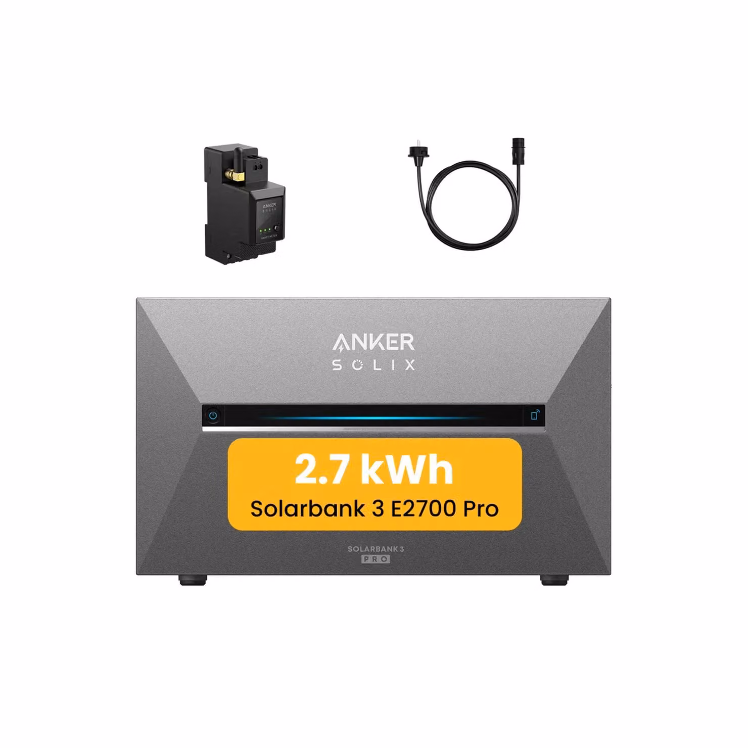 Accumulo Powerness per centrale elettrica da balcone 2688Wh, accumulo Anker SOLIX Solarbank 3 E2700 Pro con contatore intelligente Anker per centrale elettrica da balcone (IVA 0%)