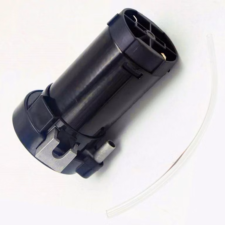 Pompa d'aria per auto, compressore d'aria 12V, con corno nero cromato