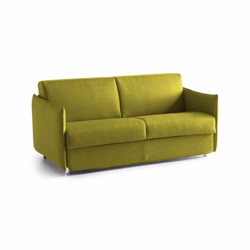 Divano Fisso 2 Posti Varedo DMORA Verde con Rivestimento Sfoderabile e Struttura in Legno L: 180 cm, P: 95 cm, H: 90 cm – 2