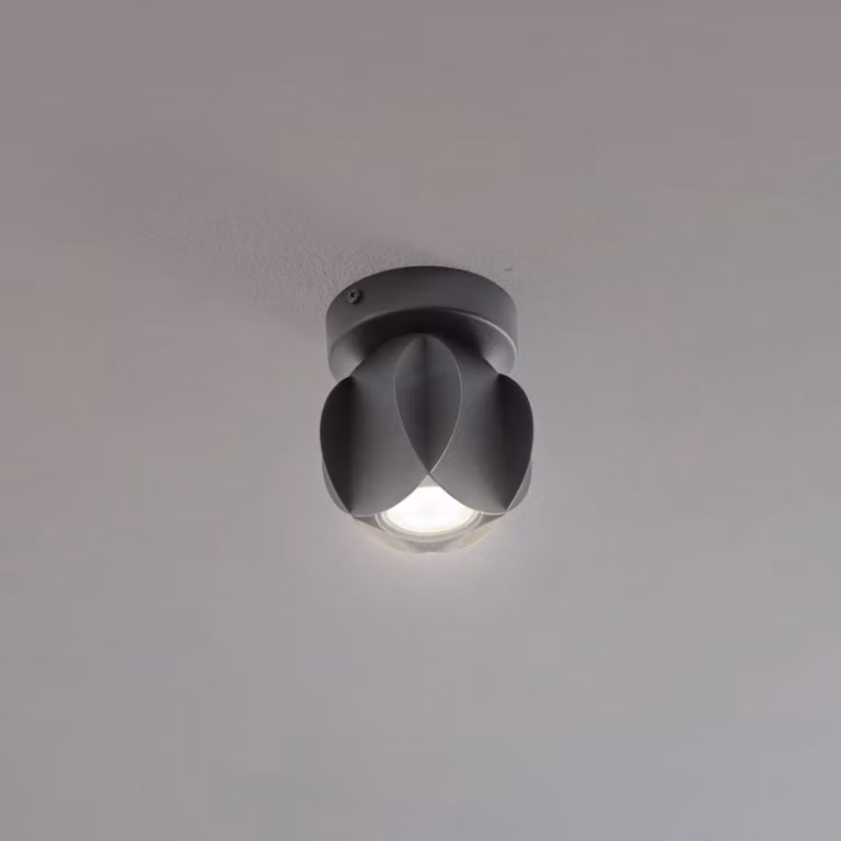 Faretto da soffitto GAMBIT, nero, Ø 10 cm, metallo, LED GU10 GAMBIT HELAM, Nero, Soggiorno / Sala da pranzo, Metallo, Moderno