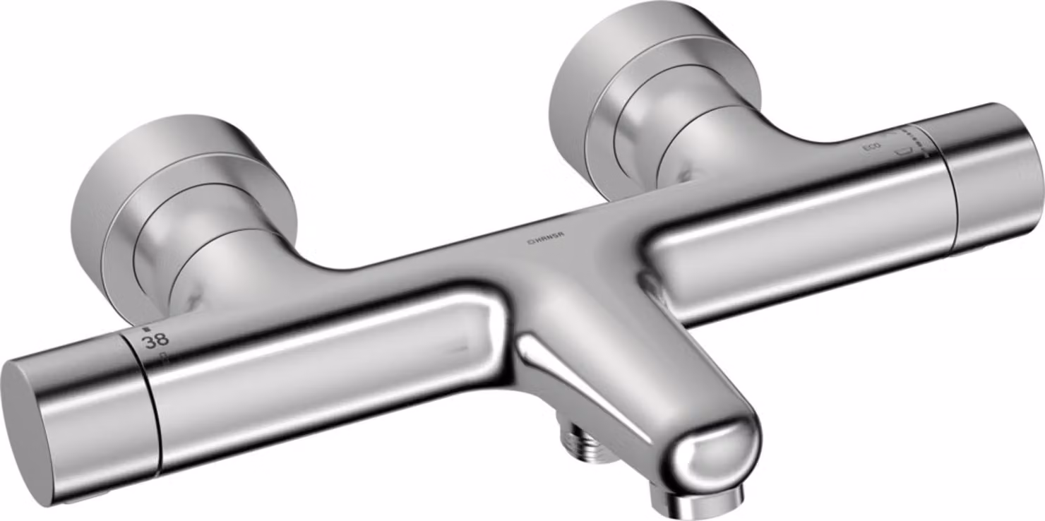 HANSA HANSAPRISMA Mitigeur de bain/douche, saillie 180mm, bec fixe, 5810230180, 5810230180