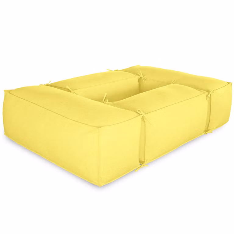 Salottino da esterno 2+2 moduli Giallo