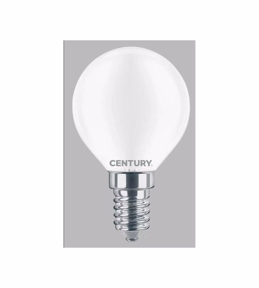CENTURY ITALIA Lampadina LED Incanto Sfera Saten E14 6W 3000K 806Lm