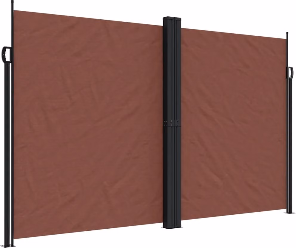 Tenda da Sole Laterale Retrattile Marrone 200x1200 cm