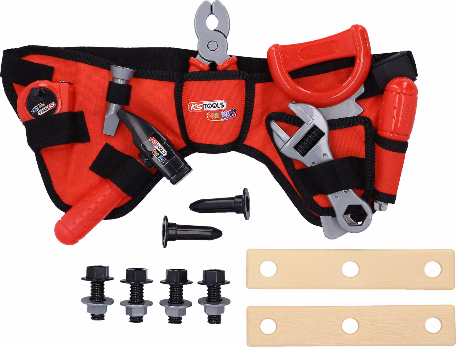 KS TOOLS Set di attrezzi per bambini con cintura porta attrezzi, 20 pezzi - 100206