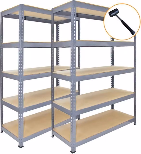 Scaffalatura da Garage e Officina Monster Racking in Acciaio Grigio