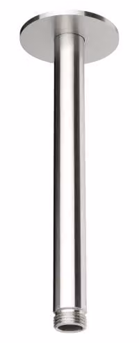 Herzbach LIVING SPA Braccio a soffitto 200 mm, 70 mm di diametro, acciaio inossidabile