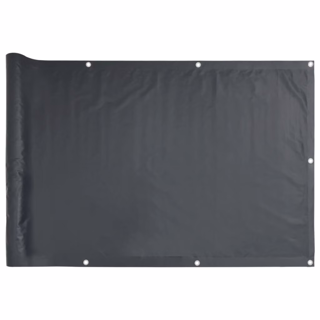 Paravento da Balcone Antracite 400x120 cm in PVC
