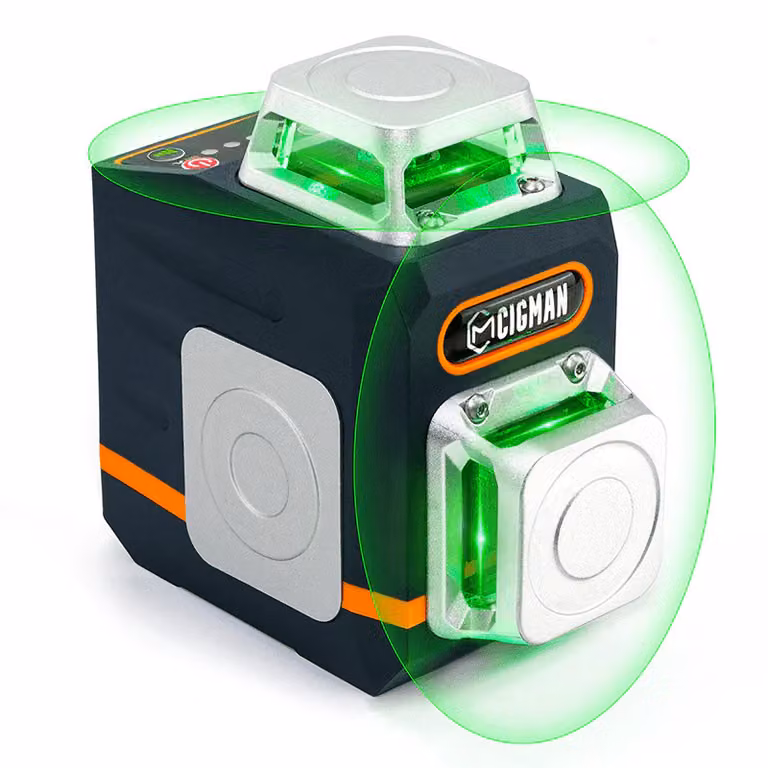 CIGMAN CM720 Livella Laser 2x360 Verde Autolivellante Telecomando 50 Ore