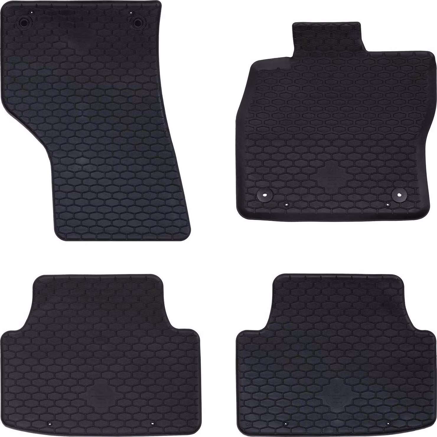 Tappetino per Auto 4 pcs Nero adatto per sedile LEON 2020-